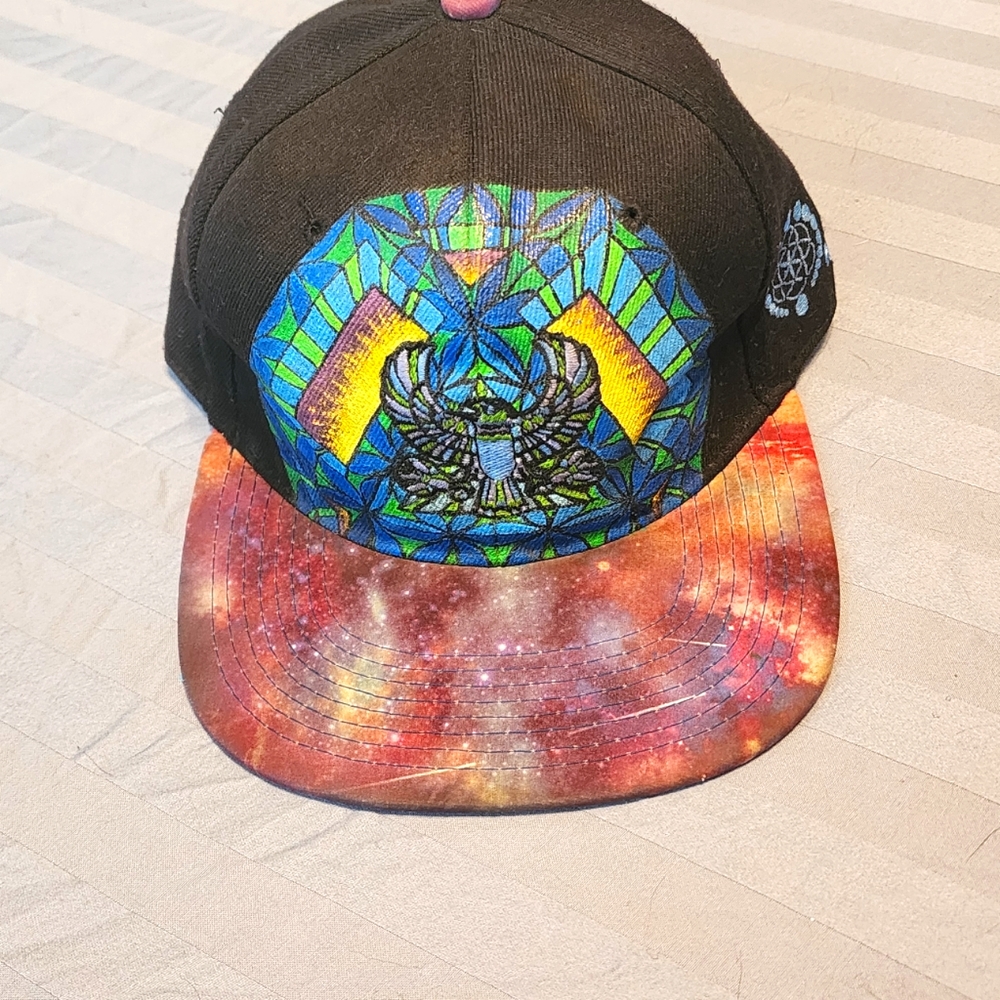 Hat unisex custom art on L.S.D. hat